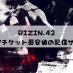 【最安値】RIZIN.42のPPV視聴方法まとめ